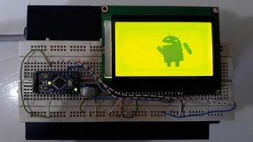 GLCD using Arduino Mini Deek Robot