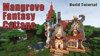 Mangrove Mud Cottage Minecraft  | Mangrove Build Tutorial