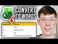 How To Convert Numbers To Words In Excel - Full Guide