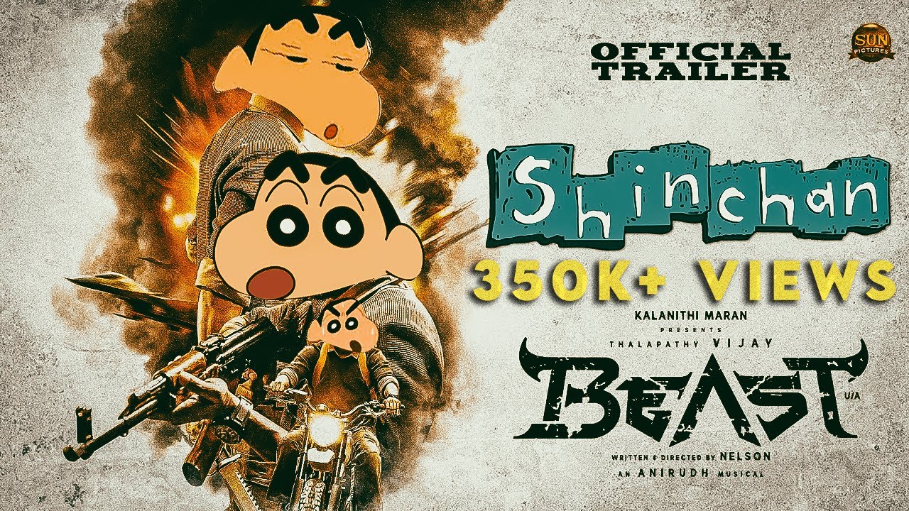 Beast Official Trailer - Shinchan version | Trendzzz Forever | Thalapathy Vijay