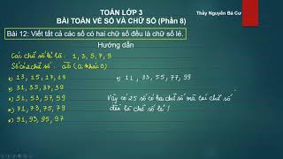 [TOÁN LỚP 3] BÀI TẬP VỀ SỐ VÀ CHỮ SỐ (Phần 8)