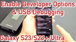 Galaxy S23/S23+/Ultra: How to Enable Developers Option & USB Debugging screenshot 4