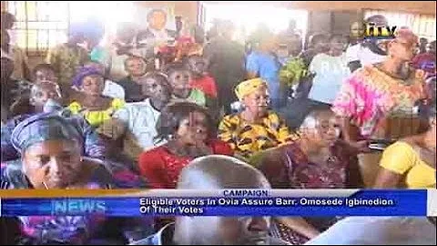 Eligible voters in Ovia assure Barr. Omosede Igbinedion of their votes