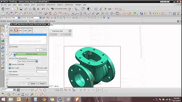 Half pictorial View in NX