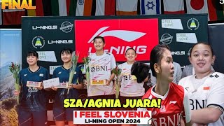 Siti Sarah Azzahra/Agnia Sri Rahayu vs Yan Fei Chen/Liang Ching Sun - SLOVENIA OPEN IS 2024 | Finals