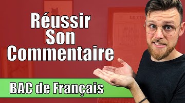 BAC : réussir son commentaire de texte