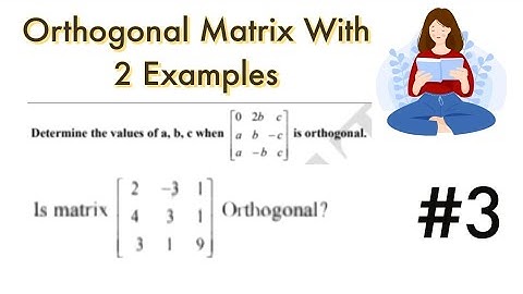 Orthogonal Matrix with Examples #3  in Telugu || Mathematical Tricks || @5-MinuteUpdates ||#viral