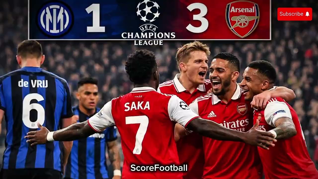 Resumen Intermilan vs Arsenal 1-3 Extended Highlights 2026 