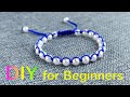 Diy your beaded bracelet tutorial  easy bracelet making ideas  how to make bracelet with bead a101