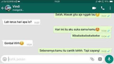 Chat WA Gombal Romantis Auto bikin baper Part 2