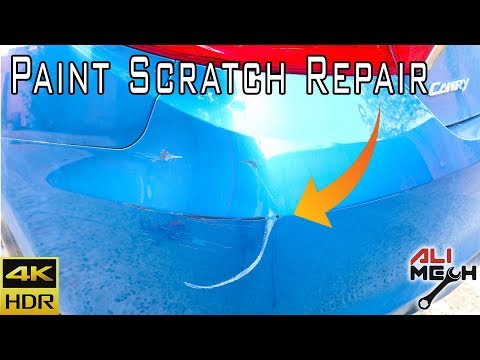 How to Repair Deep scratches on your Car  Cheapest way to Fix Bumper paint scratch  ALIMECH