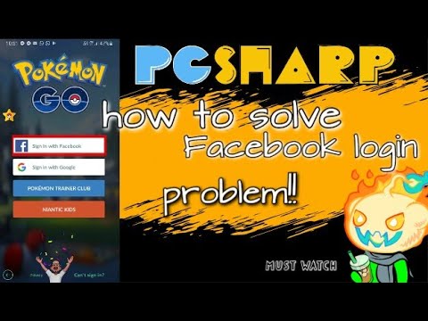 #POKEMONGOWORLD #PGSharp #facebooklogin  How To Solve Facebook Login Problem In PGsharp| POKEMON GO