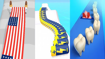 Flag Painters VS Battery Run VS Smile Rush Android iOS Gameplay Ep 3