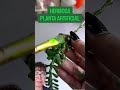 Planta artificial con silicona caliente 🥰 #charitobalderrama #mariariverobal #manualidades