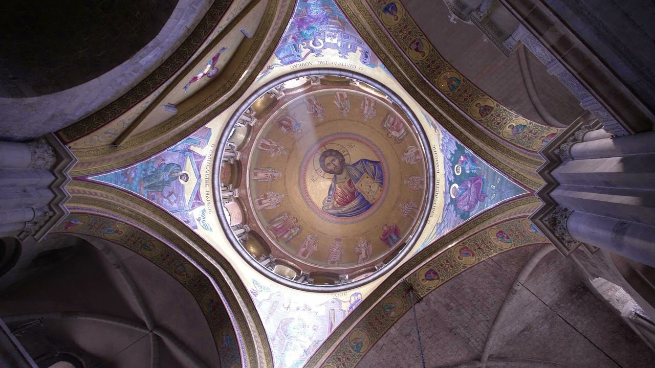 The Holy Sepulchre / Church Crowd Ambience with background singing