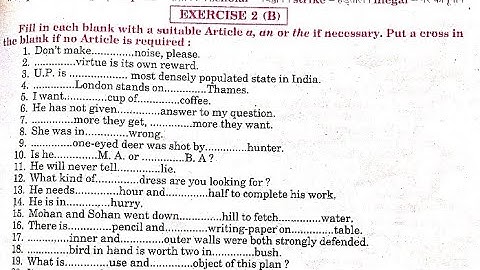 Syntax Exercise 2 B from excellent book class 12 solved by Ramesh Sir