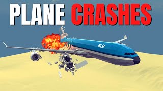 Realistic Airplane Crashes and Emergency Landings #7 | Besiege