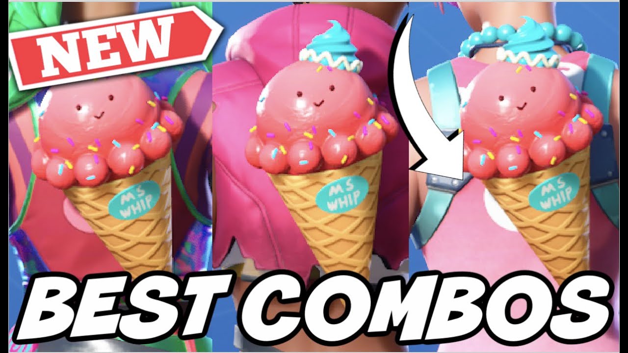 BEST COMBOS FOR *NEW* (STRAWBERRY) VANILLA WHIP BACKBLING! Fortnite