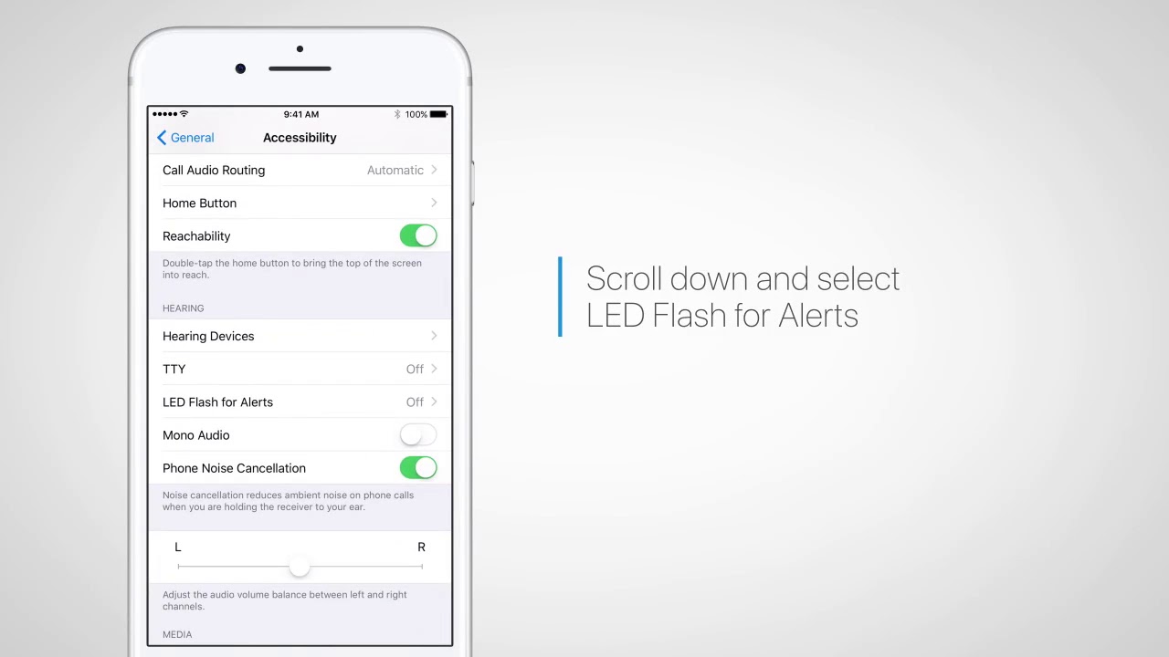 Never miss a call or notification. Make them light up your iPhone with visual flash