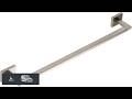 Atlas Homewares AXTB450 BRN Axel 18 Inch Towel Bar Brushed Nickel
