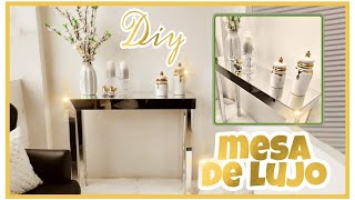 DIY/ COMO HACER MESA EN ESPEJOS /SIN GASTAR TANTO DINERO/ DIY CONSOLE TABLE WITH MIRROR / DECOR 2021