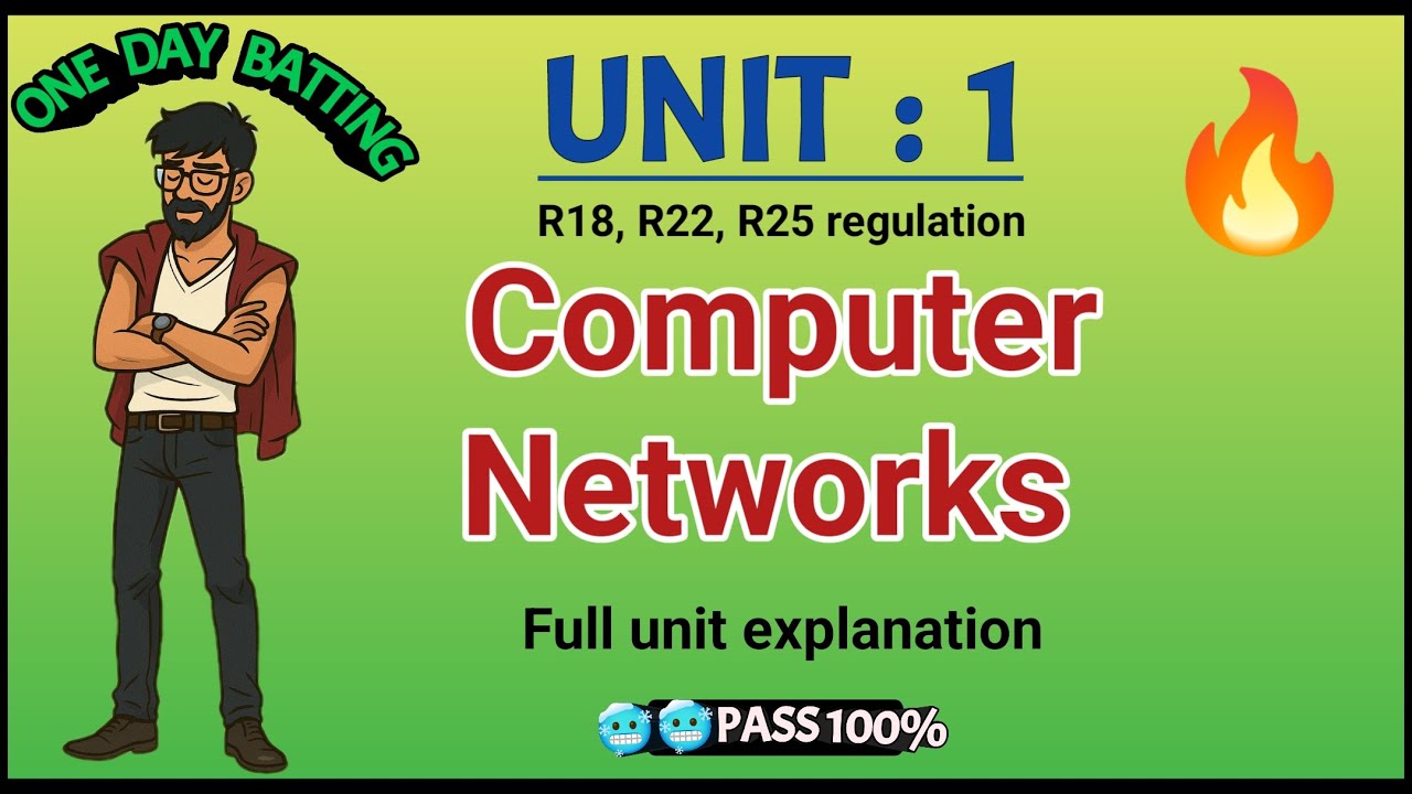 Computer Networks : UNIT 1 | R22, R18 regulation JNTUH | one day batting | easy Mama 🔥🫂💁