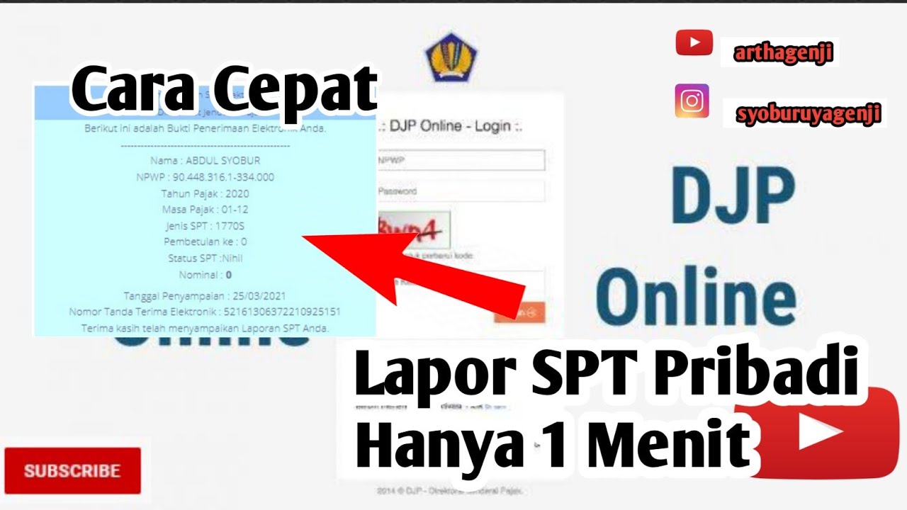 Tutorial efiling 2022 Cara Lapor SPT Tahunan Pribadi 