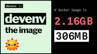 devenv: a container image from the lock (Dockerfile drift, image size, ECS)