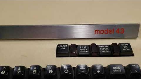 New Old Stock Ribbon on Teletype Model 43
