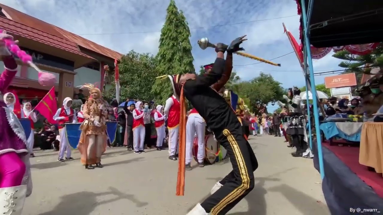 Drumband SMAN 4 SIDRAP. Hut RI ke 77th