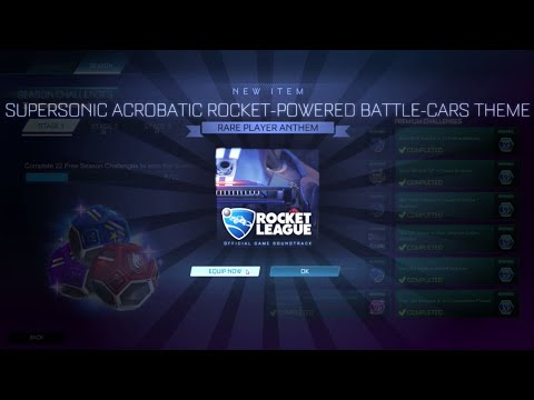 Super Sonic Acrobatic Rocket-Powered Battle-Cars Theme ~ Rocket League (Season 2 Stage 1 Challenges)