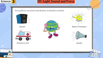 Explore Science || Class 3 || Chapter 10 || Light Sound And Force