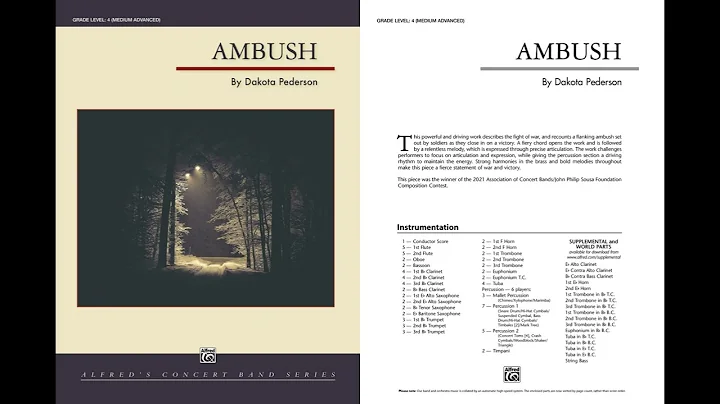 Ambush, by Dakota Pederson  Score & Sound