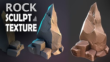 Stylized Rock in Zbrush, Maya 2024, Substance Painter