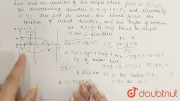 Find the equation of the ellipse whose focus is S(-1, 1),the corresponding directrix is x -y+3=0...