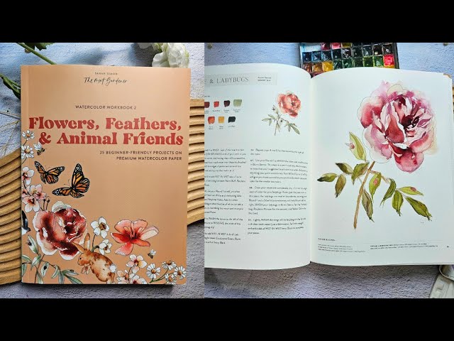 Book Review: Watercolor Workbook 2 by Sarah Simon The Mint Gardener 