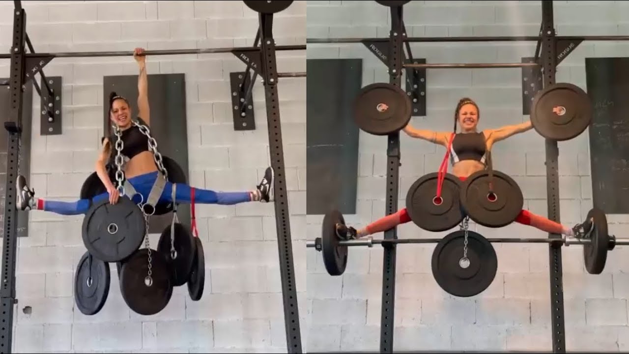 Woman Shows Off Her Strength With Fake Weights - YouTube
