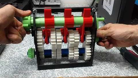 3d printed 6 speed sequential transmission (F1 inspired)