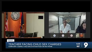 Teacher faces 10 counts of sexual exploitation of a minor