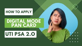 UTIITSL NEW PSA Login Portal | How to Apply Digital Mode Pan card in 2023 UTI PSA Portal online