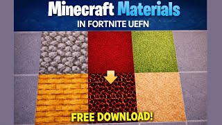 How to Download & Use Minecraft Materials in Fortnite UEFN – Full Tutorial