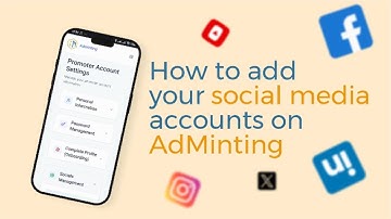 How to Add Your Social Media Accounts on Adminting | Step-by-Step Guide for Promoters