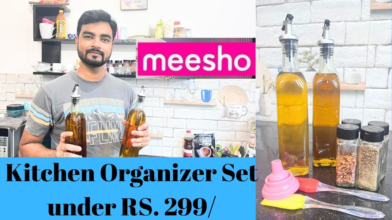 *MEESHO* Kitchen Organizer set under Rs.299/ Spice organizer Oil