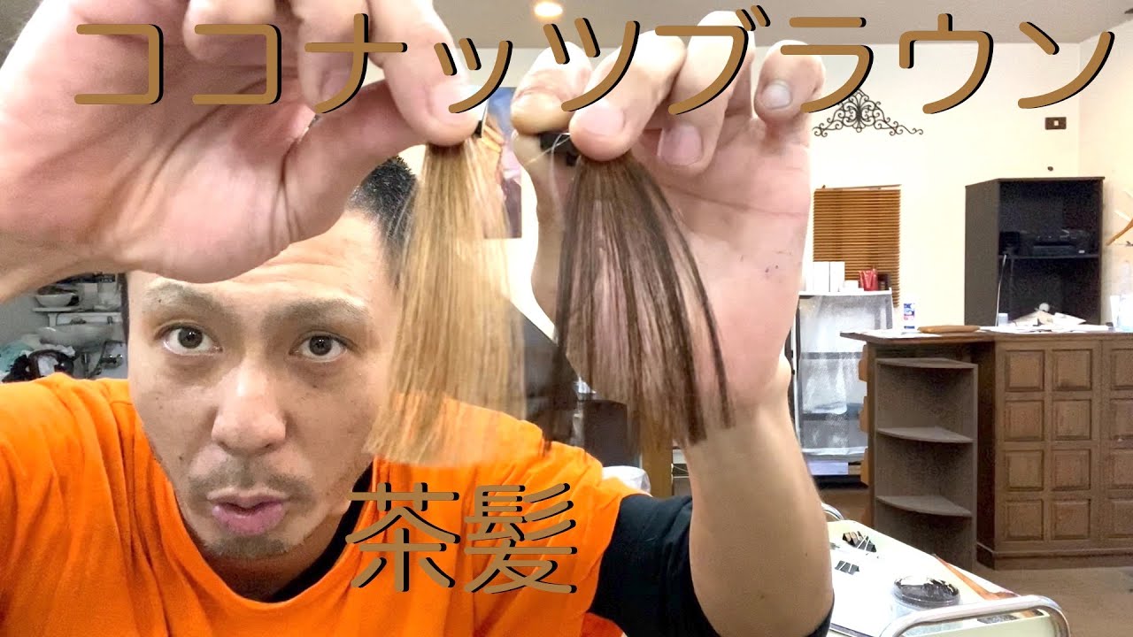 エンシェールズカラーバター ココナッツブラウンでブリーチなしの茶髪に染めてみた Youtube