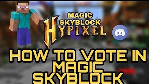 How To Vote Magic Gamer Skyblock Server | Get Reward | Real Hypixel Skyblock Like Server For MCPE