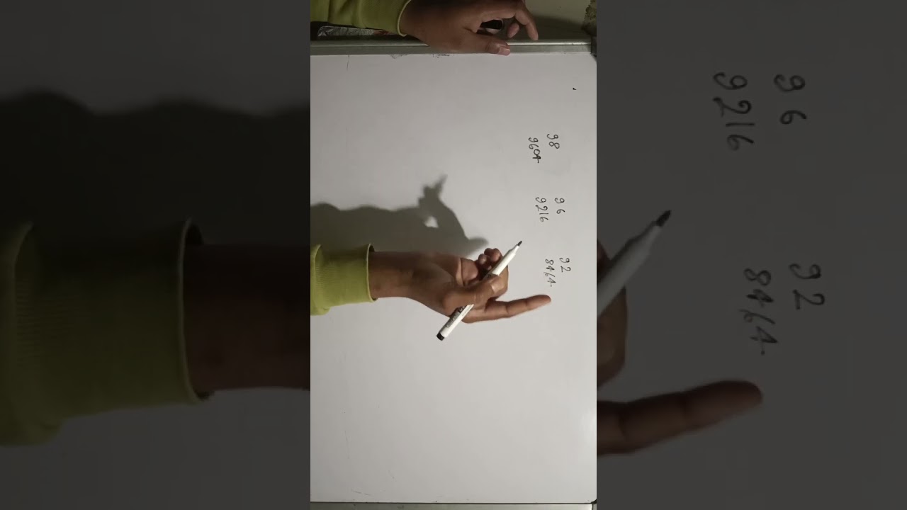 Trick for finding square root of number near 100 