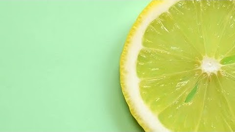Slice Of Lemon Stock Video