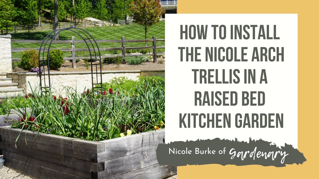How to Install the Nicole Arch Trellis in a Raised Bed Kitchen Garden