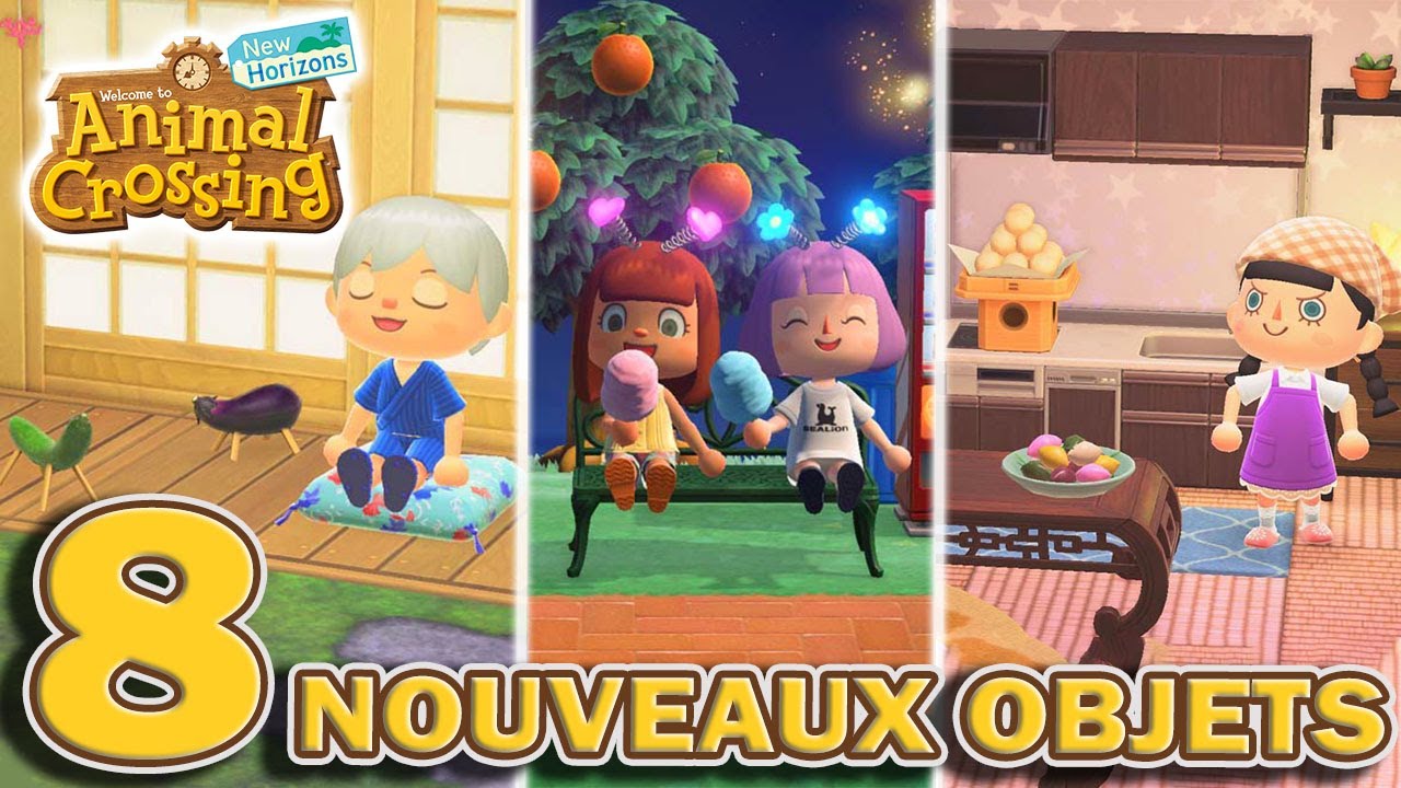 LES 8 NOUVEAUX OBJETS DE LA NOUVELLE MISE À JOUR ! | Animal Crossing