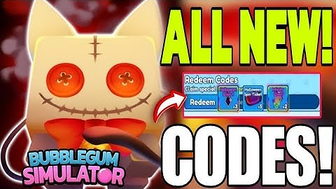 *Halloween 🎃* CODES  WORKING UPDATE  CODES For Bubble Gum Simulator Infinity - Roblox 